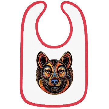 Discover German Shepherd Funny Dog Street Art Comic Pet Bibs