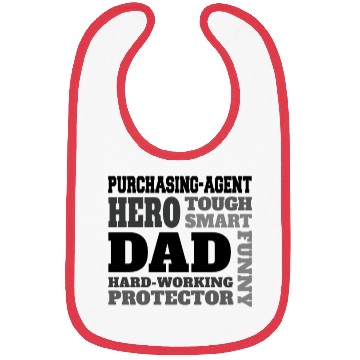 Discover Daddy job funny Quote Dad purchasing-agent Bibs