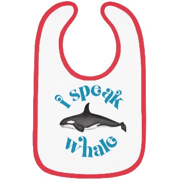 Discover Cute I Speak Whale Orca Killer Whale Retro Style Bibs