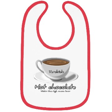Discover Drink Hot chocolate good winter Yardside font Bibs