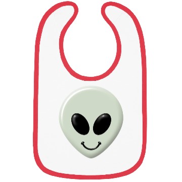 Discover Alien Happy Face Bibs