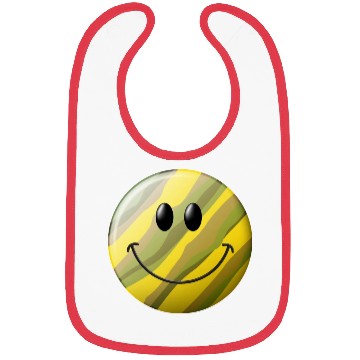Discover Camo Smiling Happy Face Bibs