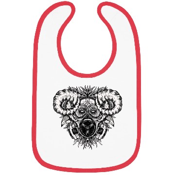 Discover Skull Goat Beast Artwork Bibs