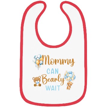 Discover Mommy Can Bearly Wait Baby Shower Bibs