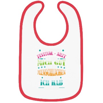 Discover Party saying doctor at festival Bibs