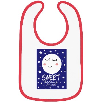 Discover Sleepy Moon - Sweet Dreams Little One Bibs