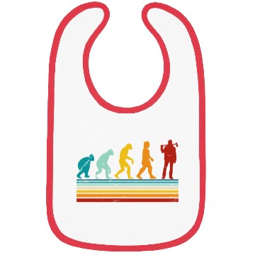 Discover Retro Lumberjack Evolution - From Monkey to Human Bibs