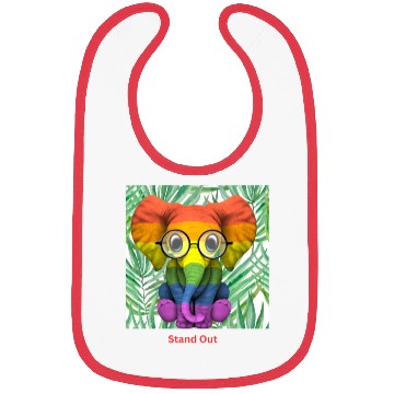 Discover RAINBOW ELEPHANT Bibs