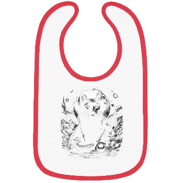 Discover Scary Horror Black Cat Bibs