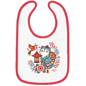 Discover Whimsical Dog and Bird Bibs