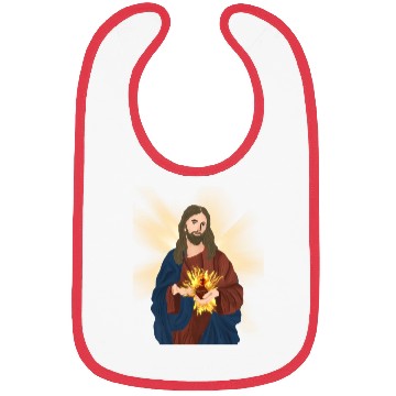Discover sacred heart of jesus Bibs