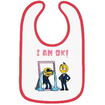 Discover I am ok Sarcasm funny Emojis Bibs