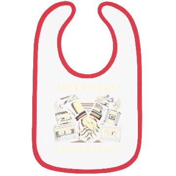 Discover Friendship Never Forget Old School Nostalgia Tape Bibs
