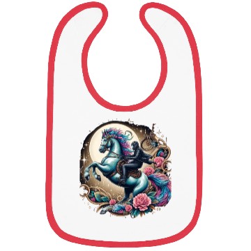 Discover Space Horse design Bibs