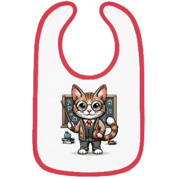 Discover Funny Teacher Cat Bibs