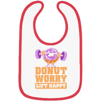 Discover Fitness Donut Funny Donut Gym Bibs