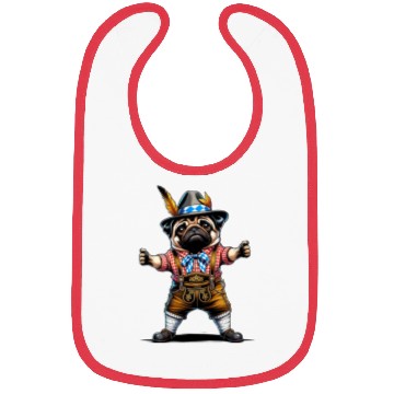 Discover Pug dog Bayern Bibs