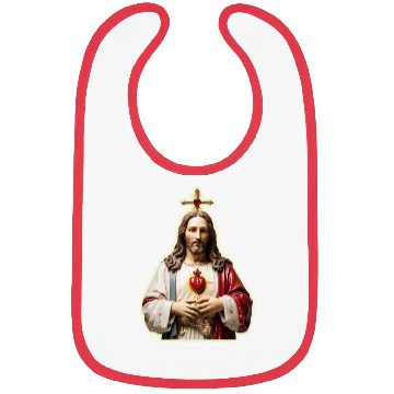 Discover sacred heart of jesus Bibs