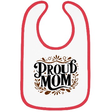Discover typography Bibs design proud mom