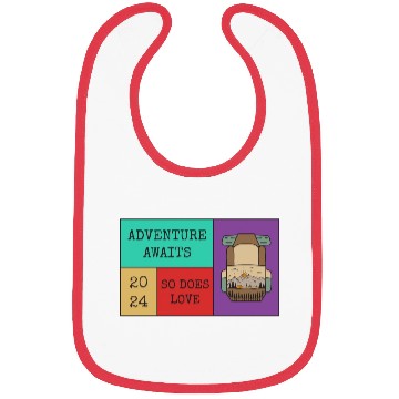 Discover Adventure Awaits So Does Love Bibs