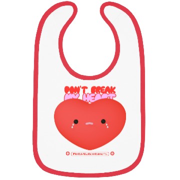 Discover Don't Break My Heart Valentines Bibs