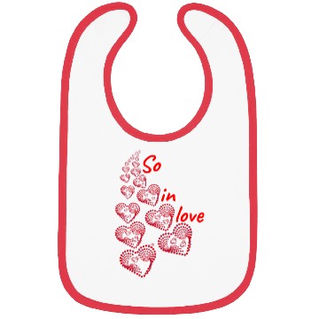 Discover So in love valentine's day Bibs