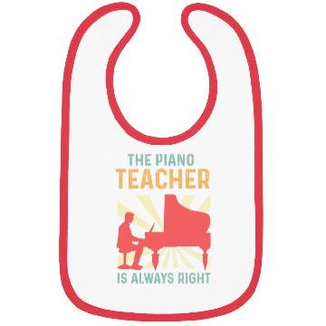 Discover The Piano Teacher Music Director Gift Bibs
