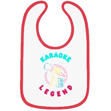 Discover Funny Karaoke Singer Singing Musician Karaoke Gift Bibs