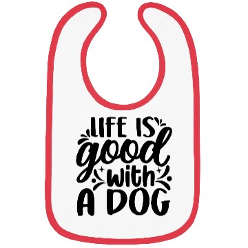 Discover dog typography Bibs