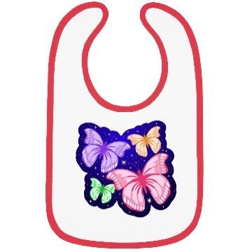 Discover Cute Butterflies Design Bibs