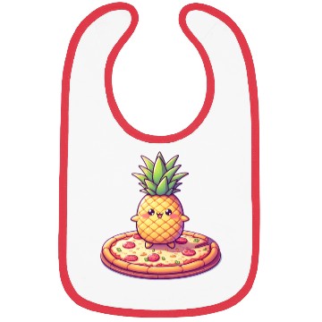 Discover Pineapples on a pizza Bibs