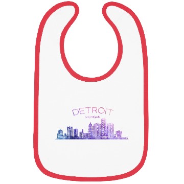 Discover Detroit Skyline Bibs