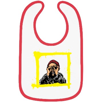 Discover Yellow Brown Red Colorful Graffiti Illustration Bibs