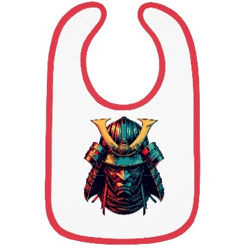 Discover Samurai Shadow - Warrior's Armor in Neon Glow Bibs