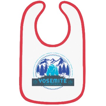 Discover YOSEMITE CALIFORNIA Natural Landmark Stamp Bibs