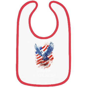 Discover Be the Change: Vote 2024! - Eagle & Flag Design Bibs