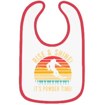 Discover Vintage Sunset 80s Ski Funny Cute Winter Retro Bibs