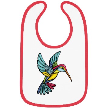 Discover Colourful Hummingbird, Sweet and Elegant Style Bibs