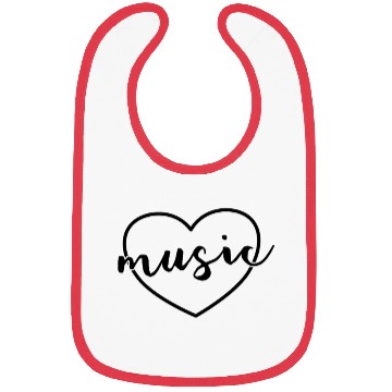 Discover Music Heart Back To School Band Music Teacher Bibs