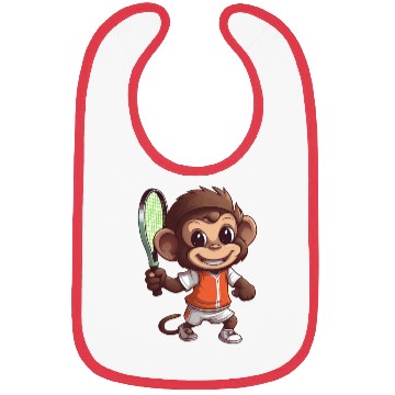 Discover Monkeys in Tennis and Badminton Duel - Hilarious Bibs