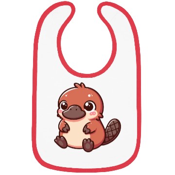 Discover Playful Platypus Cartoon Bibs