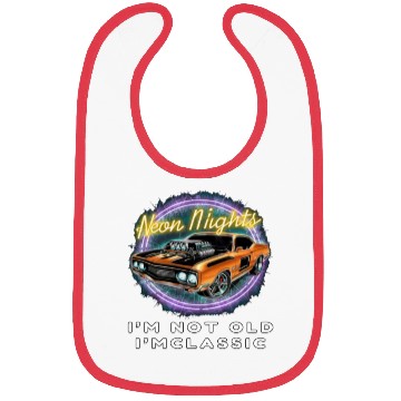 Discover Timeless Neon Statement Bibs - Hot Rod