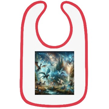 Discover Fantasy Mythical Winged Creatures Bibs