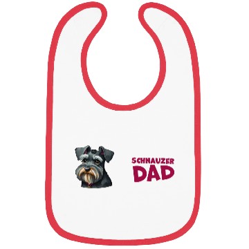 Discover Schnauzer Dad Bibs