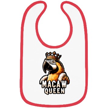 Discover Blue Gold Macaw Ornithologist Macaw Queen Bibs