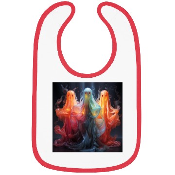 Discover Colorful Ghosts Bibs
