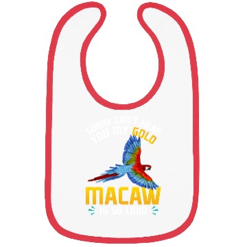 Discover Blue Macaw Gold Macaw Ornithologist Enthusiast Bibs