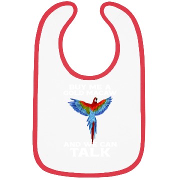 Discover Blue Gold Macaw Ornithologist Enthusiast Gift Bibs