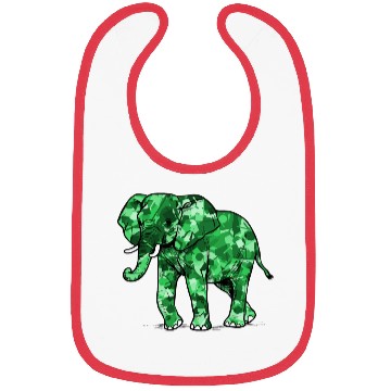 Discover Mighty Elephant in Emerald Green Bibs