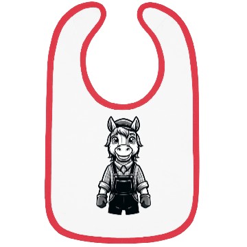 Discover Cute Horse Farmer Bibs